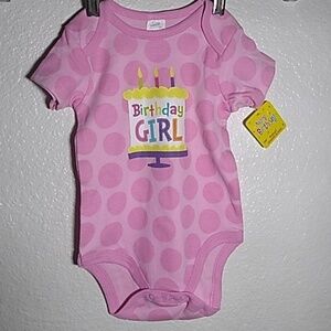 Infant's NWT Hamco Birthday Girl Onesie (18 months